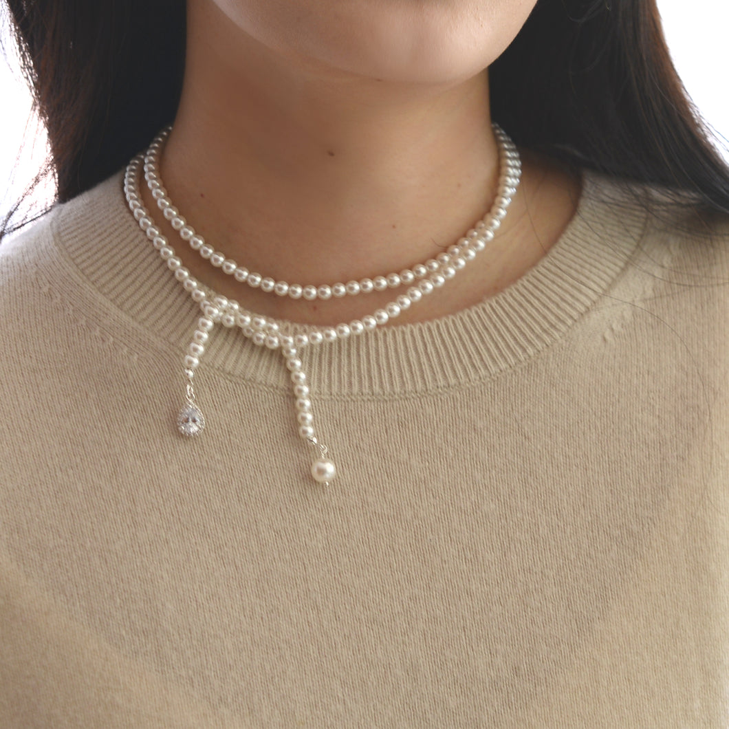 Pearl beads necklace N004
