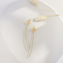 Load image into Gallery viewer, Pearls tassel earring HE020
