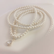 Load image into Gallery viewer, Pearl beads necklace N004
