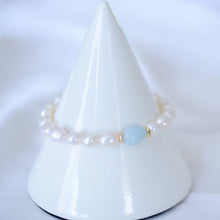 Load image into Gallery viewer, HB004 Aqua pearls bracelet
