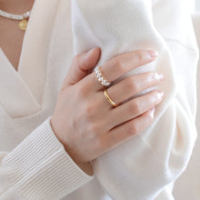 Load image into Gallery viewer, Beven pearl ring | Freshwater pearls, gold filled wire HR009
